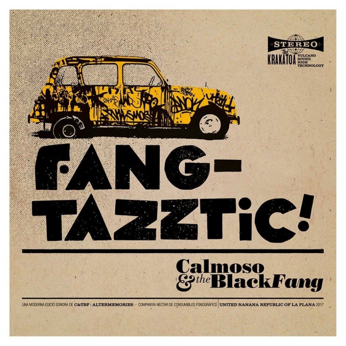 Portada de «Funktazztic!» de Calmoso & The Black Fang