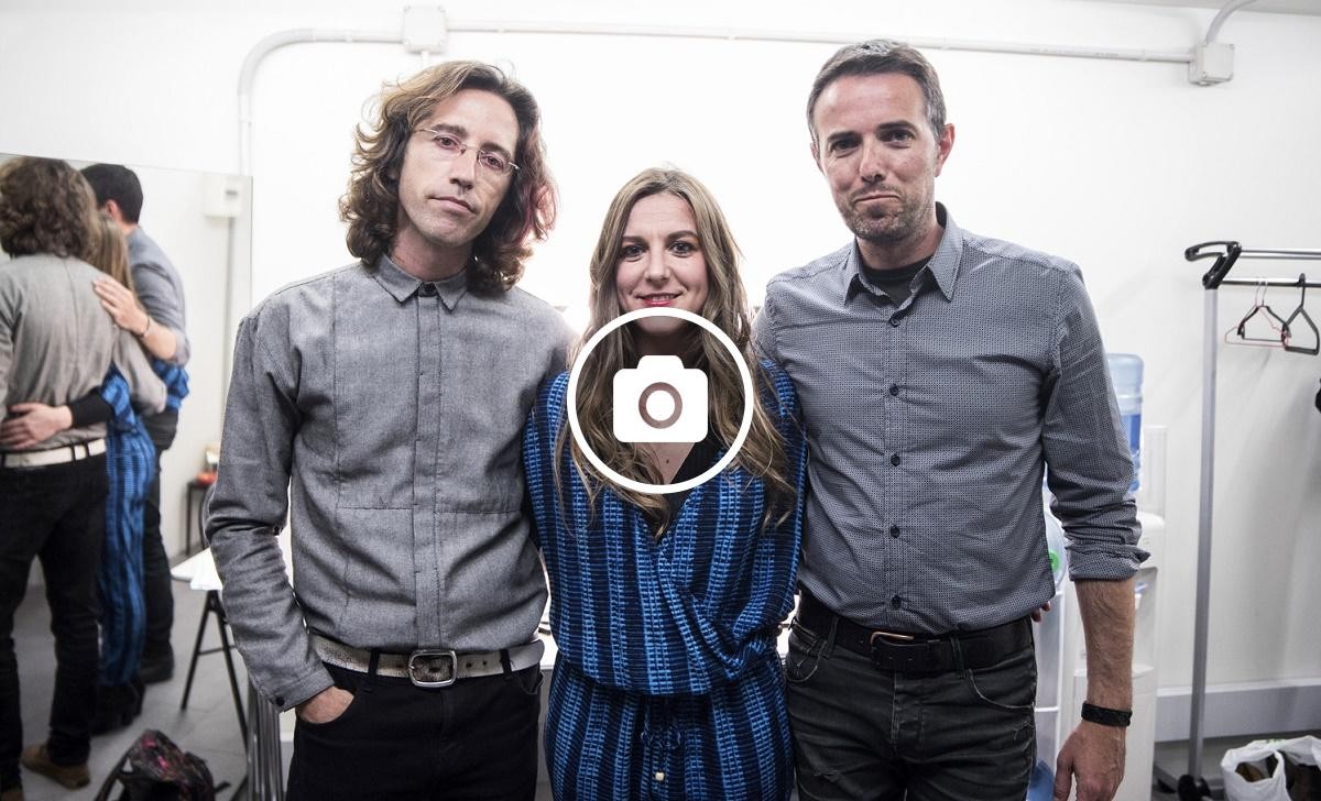 Bikimel i els dos músics que l'acompanyaven aquest divendres al BCC