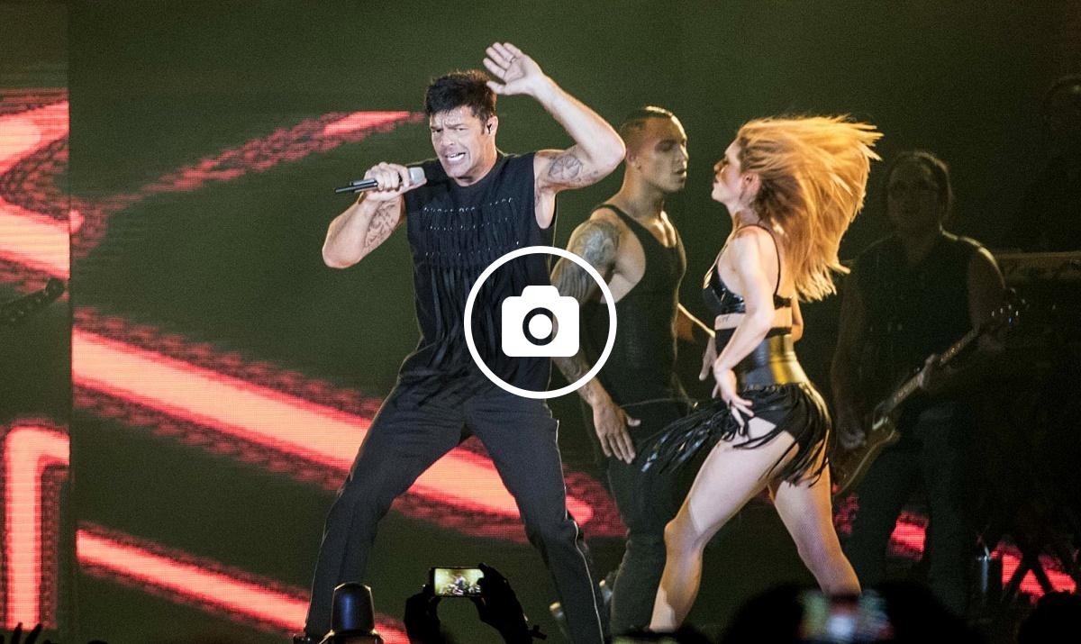 Ricky Martin durant el seu concert a Barcelona