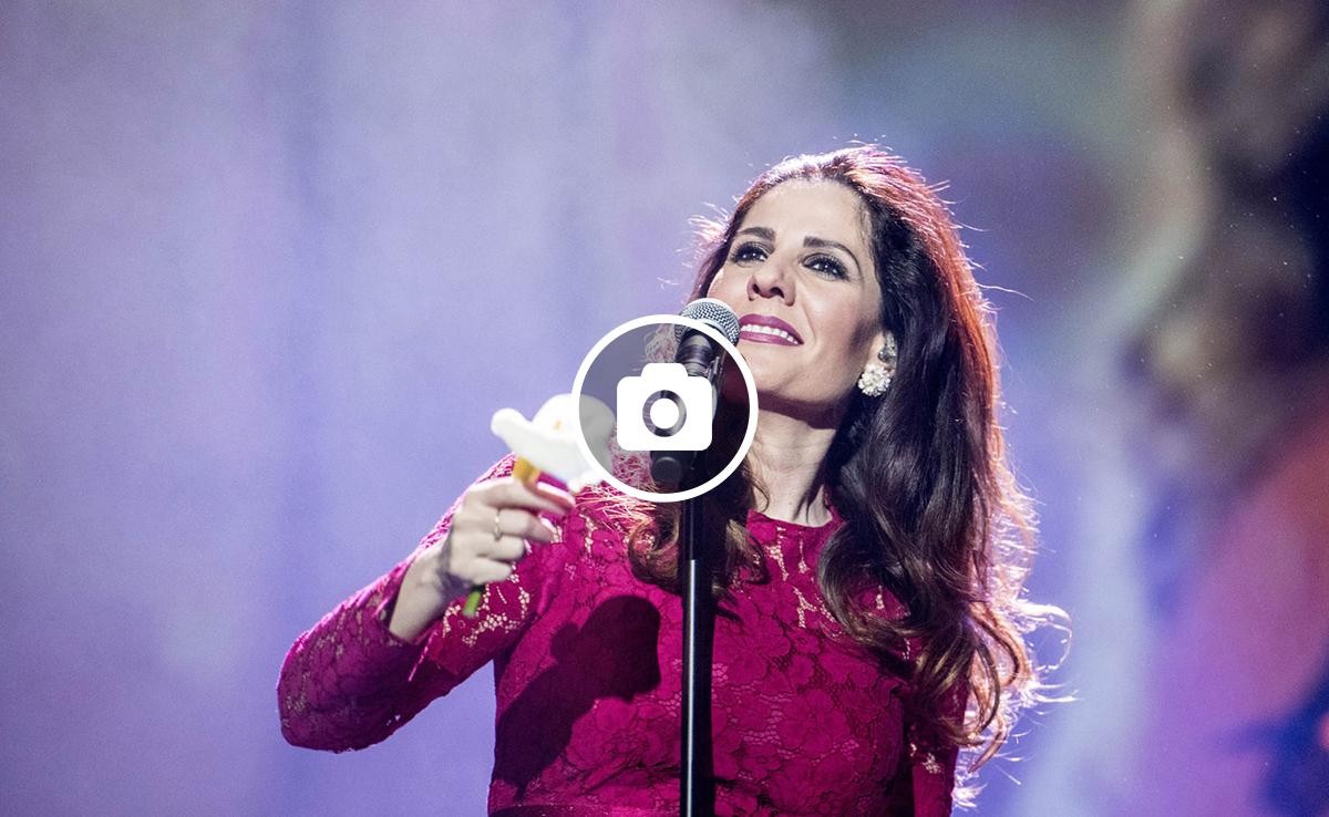 La cantant malagueña durant el seu concert del dilluns 12 de març