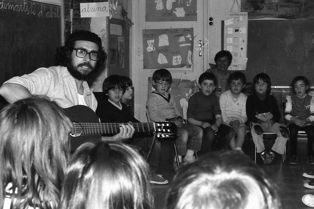 Xerco Boix a l'Escola del Mar (Barcelona), l'any 1983