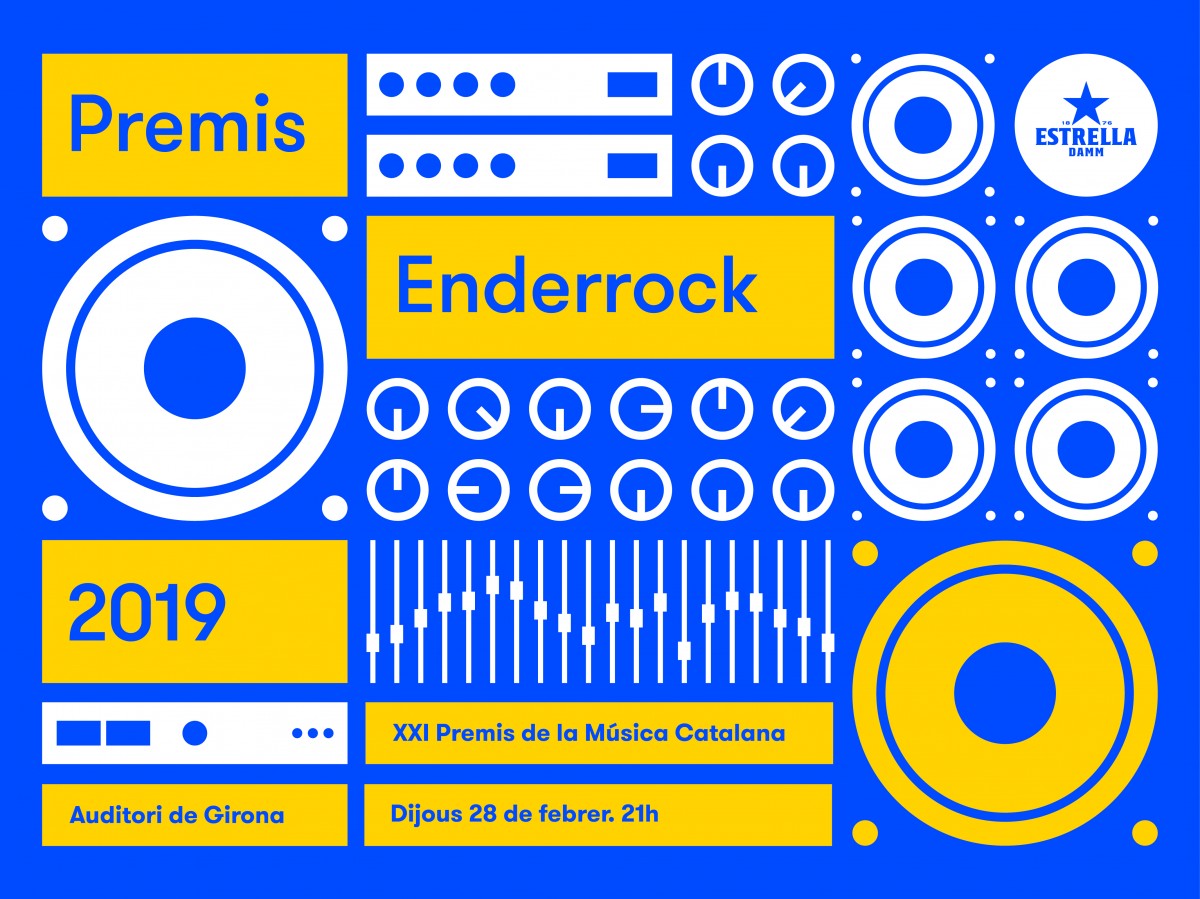 Cartell dels Premis Enderrock 2019 