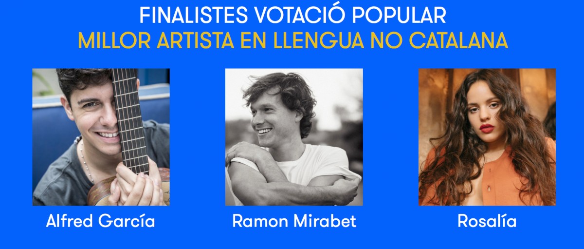 Nominats a millor artista en llengua no catalana 2018