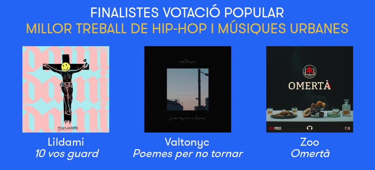 Nominats a Millor treball de hip-hop i músiques urbanes del 2018