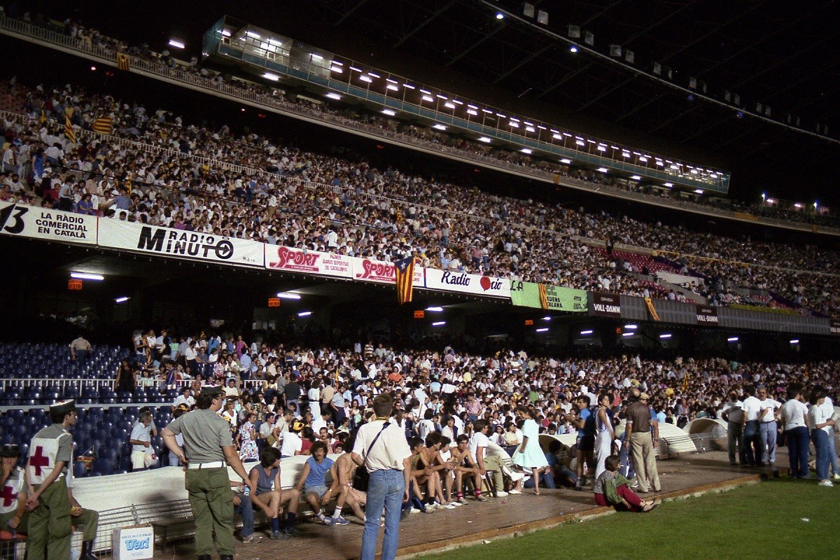 El Camp Nou en una imatge d'arxiu
