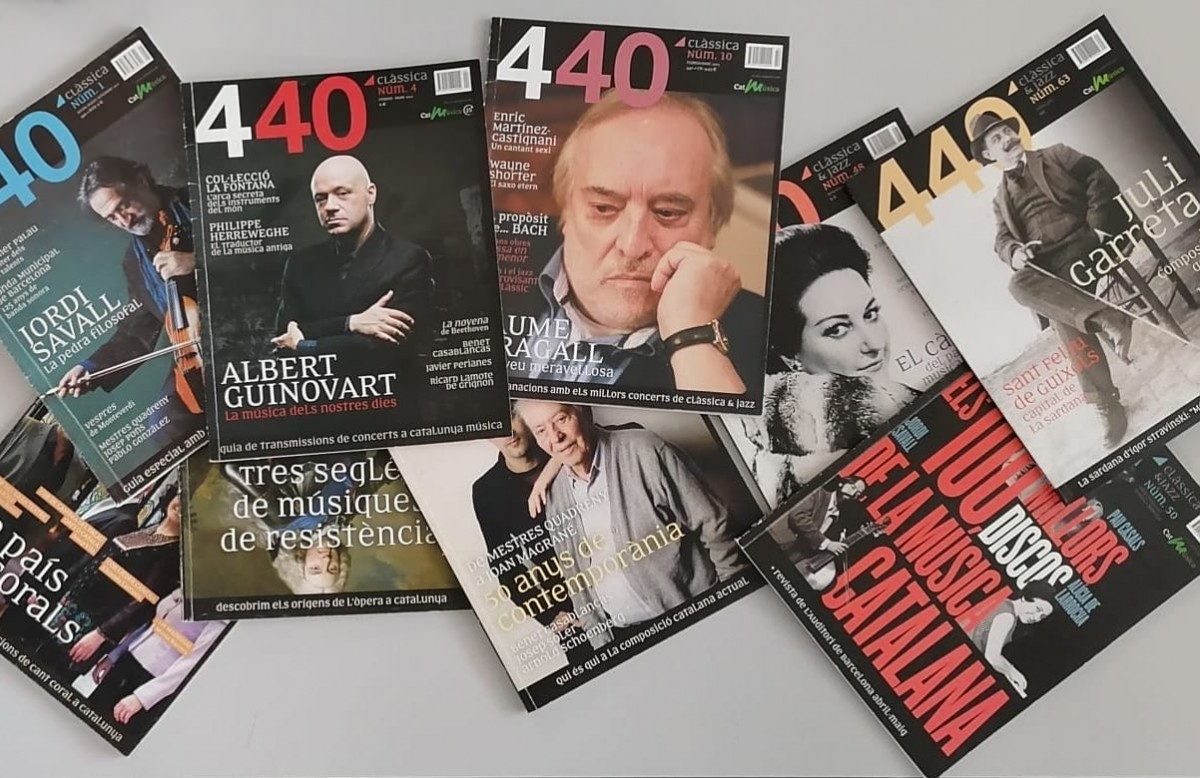 Diversos números de la revista 440 Clàssica&Jazz