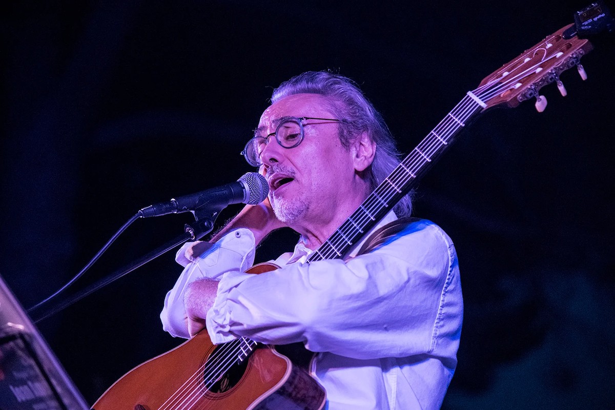 Joan Amèric en el concert al Palau de Pedralbes