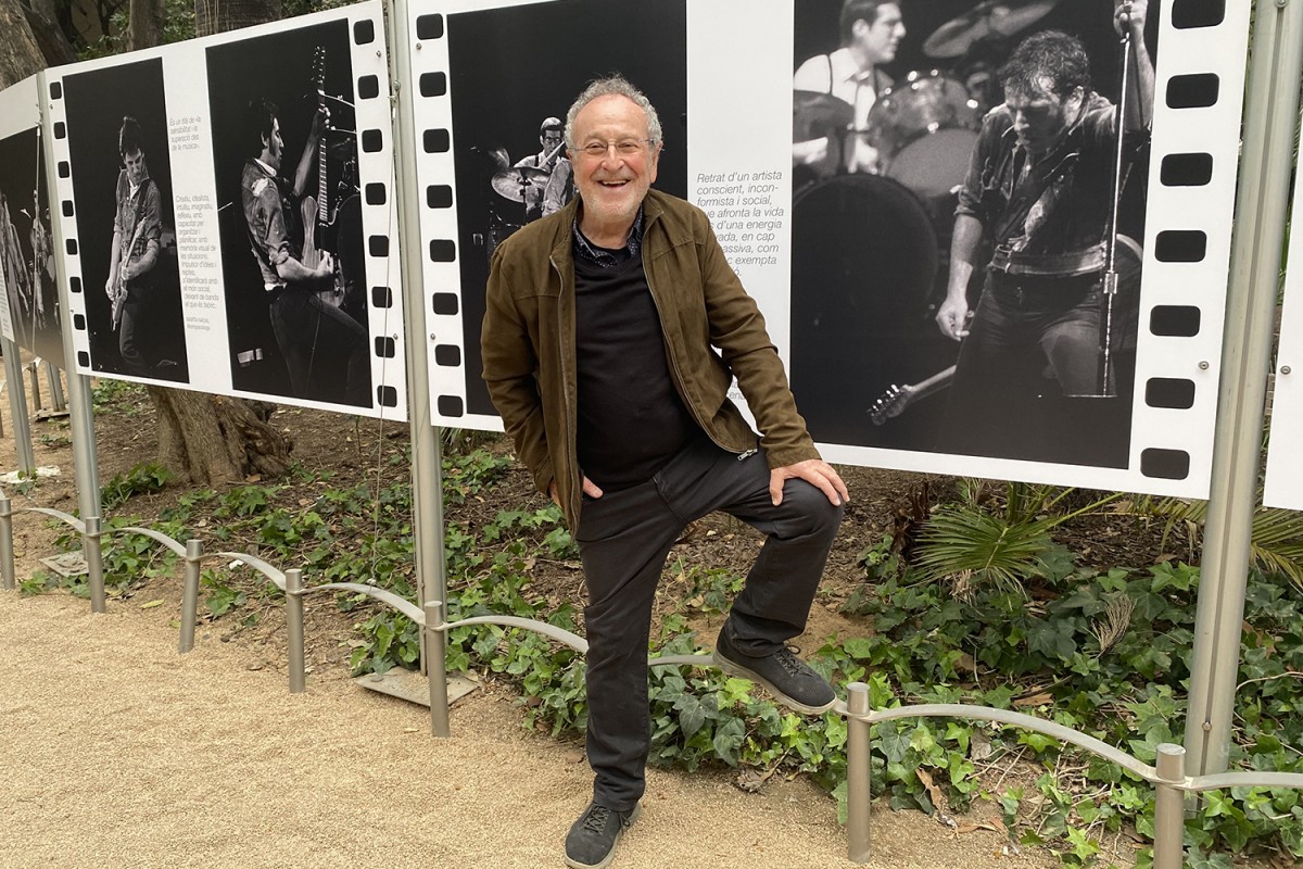 El fotògraf Francesc Fàbregas, a l'exposició 'Bruce Springsteen. Barcelona 1981'