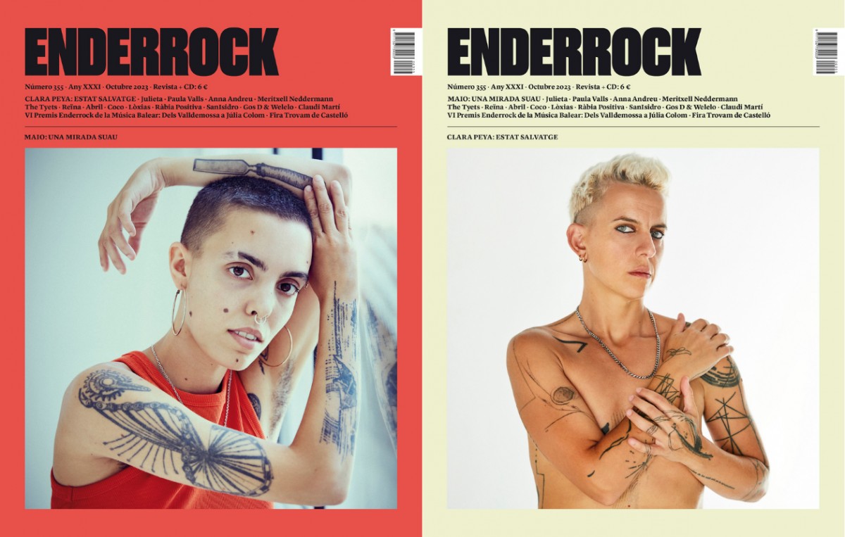 Maio i Clara Peya són la portada del número 355 d'Enderrock