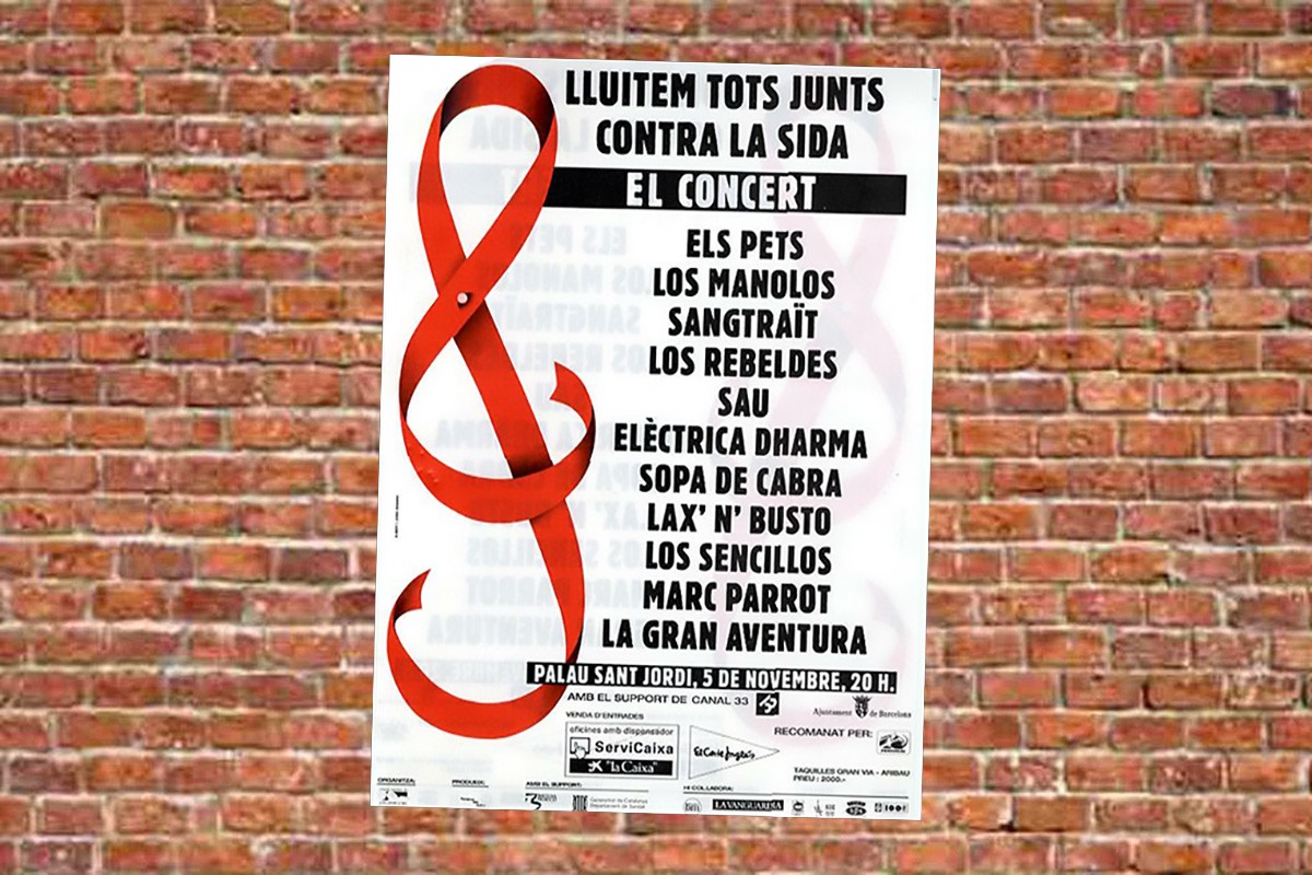 Cartell del concert 'Tots junts contra la Sida'