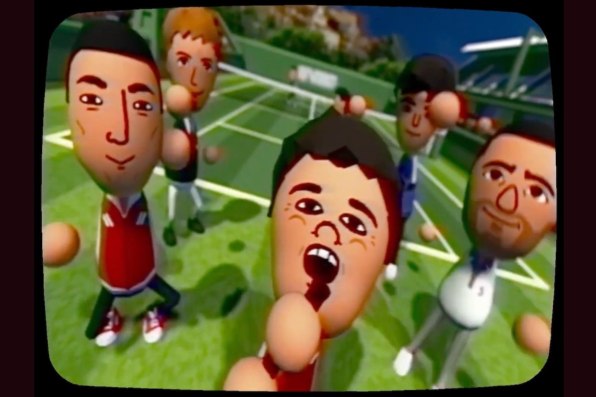 Sexenni com a avatars de la Wii al videoclip «Suant la samarreta»