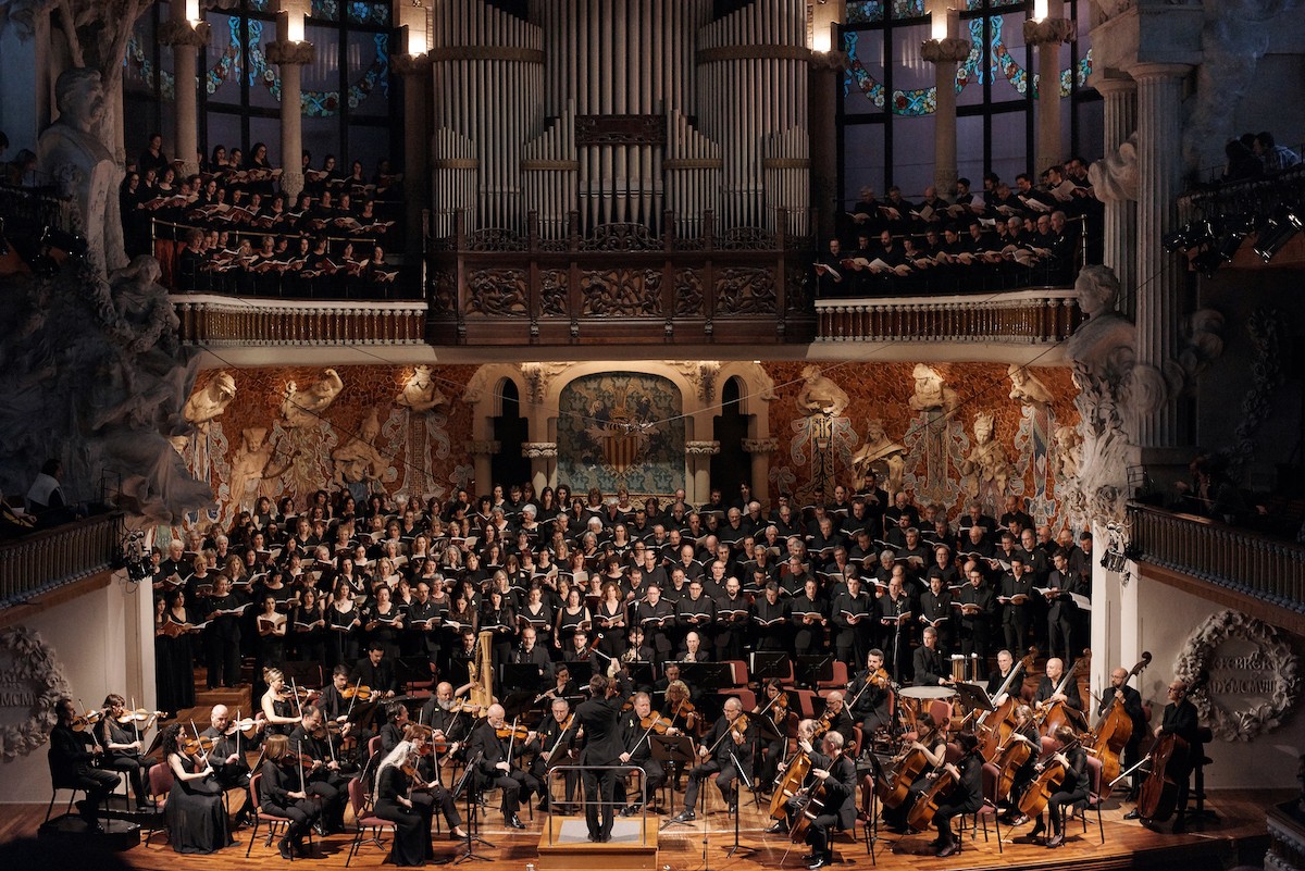 L'Orquestra Simfònica del Vallès tocant al Palau de la Música