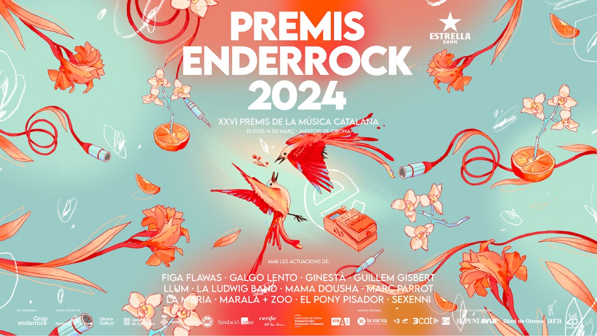 Cartell dels Premis Enderrock 2024.