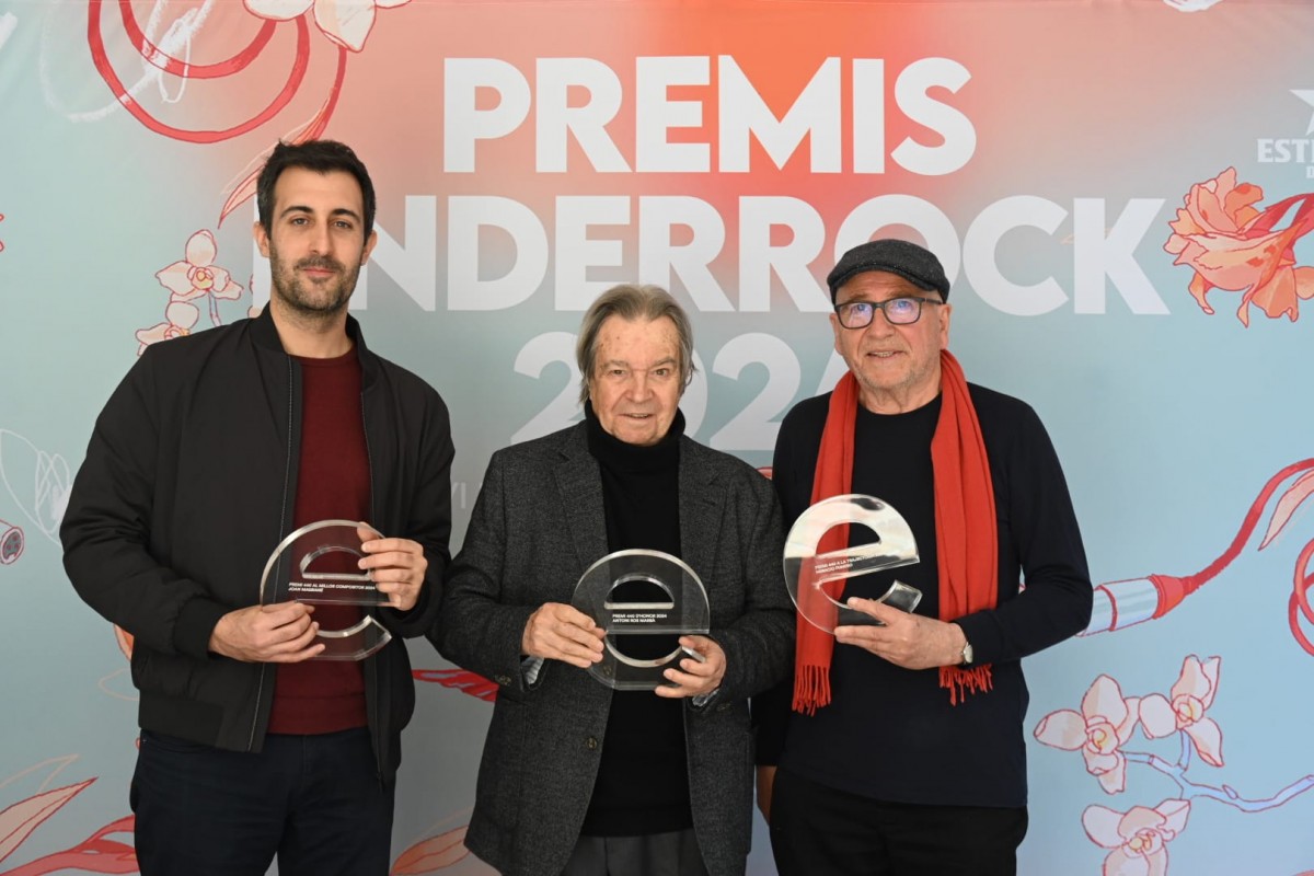Joan Magrané, Antoni Ros Marbà i Horacio Fumero, guardonats a la I gala dels Premis Enderrock-440 2024