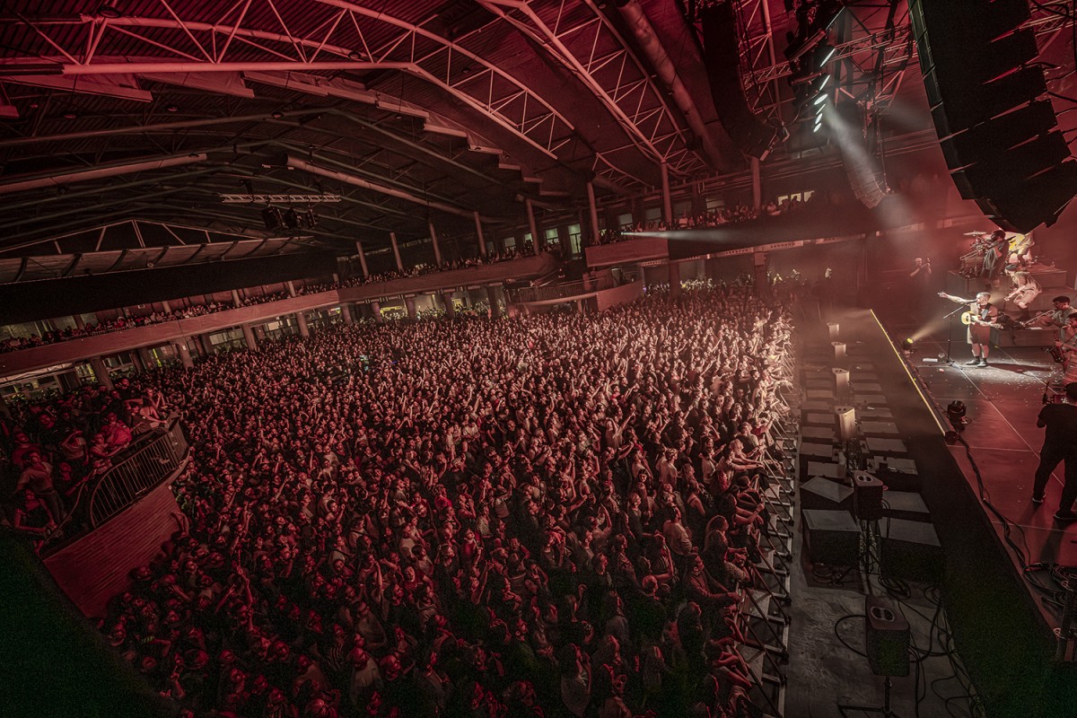 Oques Grasses en el seu concert a l'Strenes al Palau Firal