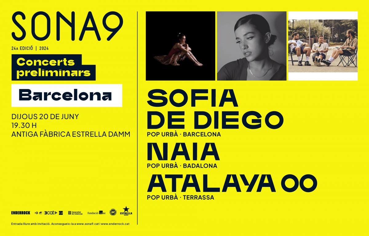 Cartell del cinqué concert preliminar Sona9 2024
