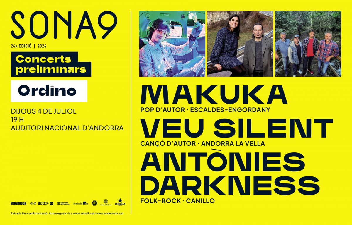 Cartell del novè concert preliminar Sona9 2024