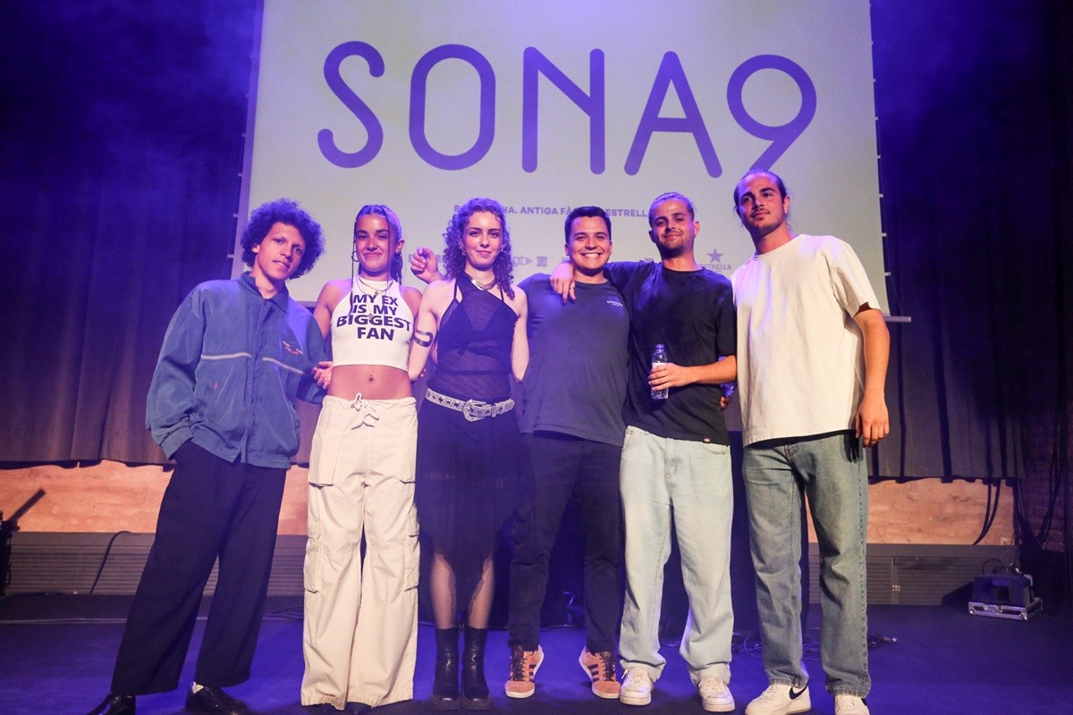 Naia, Sofia de Diego i Atalaya 00 a la V Concert Preliminar del Sona9 2024 a l'Antiga Fàbrica Estrella Damm (Barcelona)