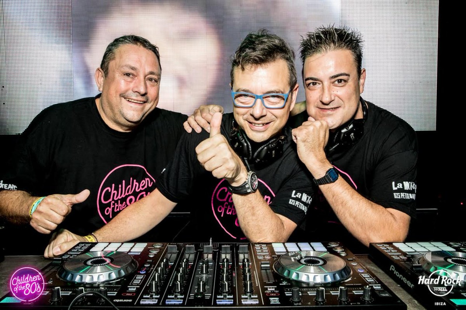 D'esquerra a dreta: Josep Maria Castells, Toni Peret i Quique Tejada