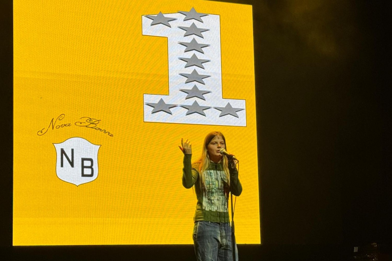 Mushka a la presentació de 'Nova bossa' a El Molino