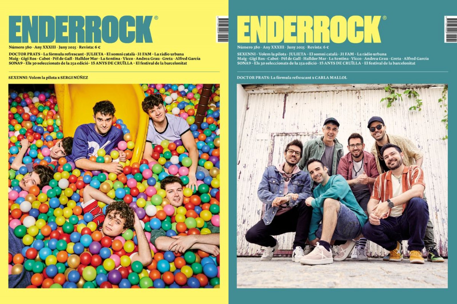 Portades de l'Enderrock 381 amb Sexenni i Doctor Prats