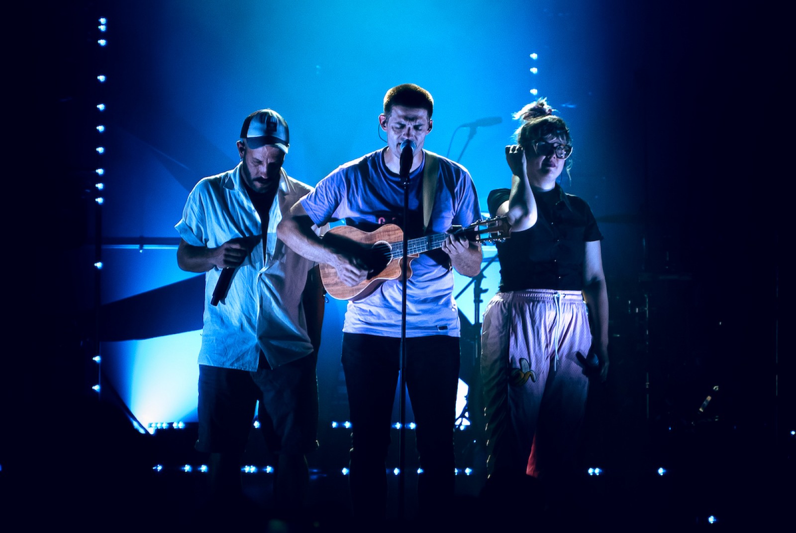 Els Catarres durant la gira de presentació de 'Paracaigudistes'