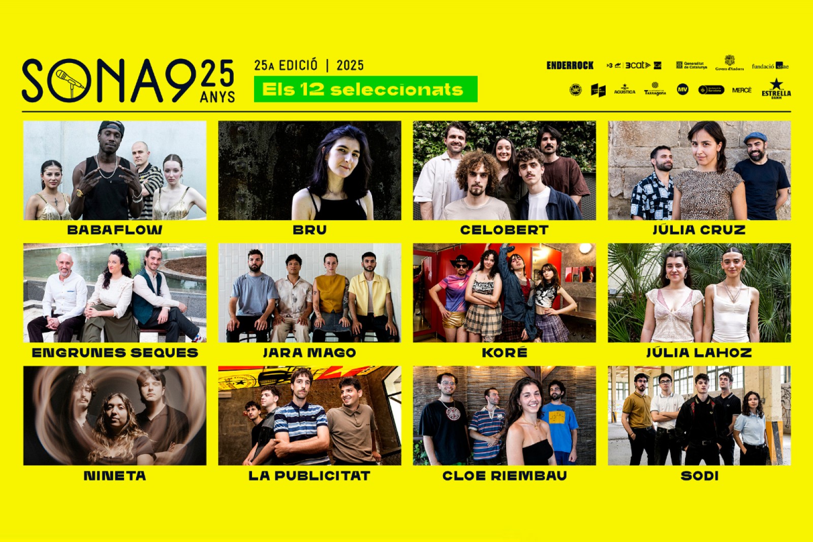 Els 12 semifinalistes del Sona9 2025