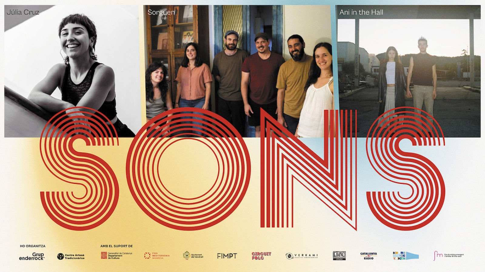 Júlia Cruz, Sorguen i Ani in the Hall són els finalistes del Concurs Sons 2025