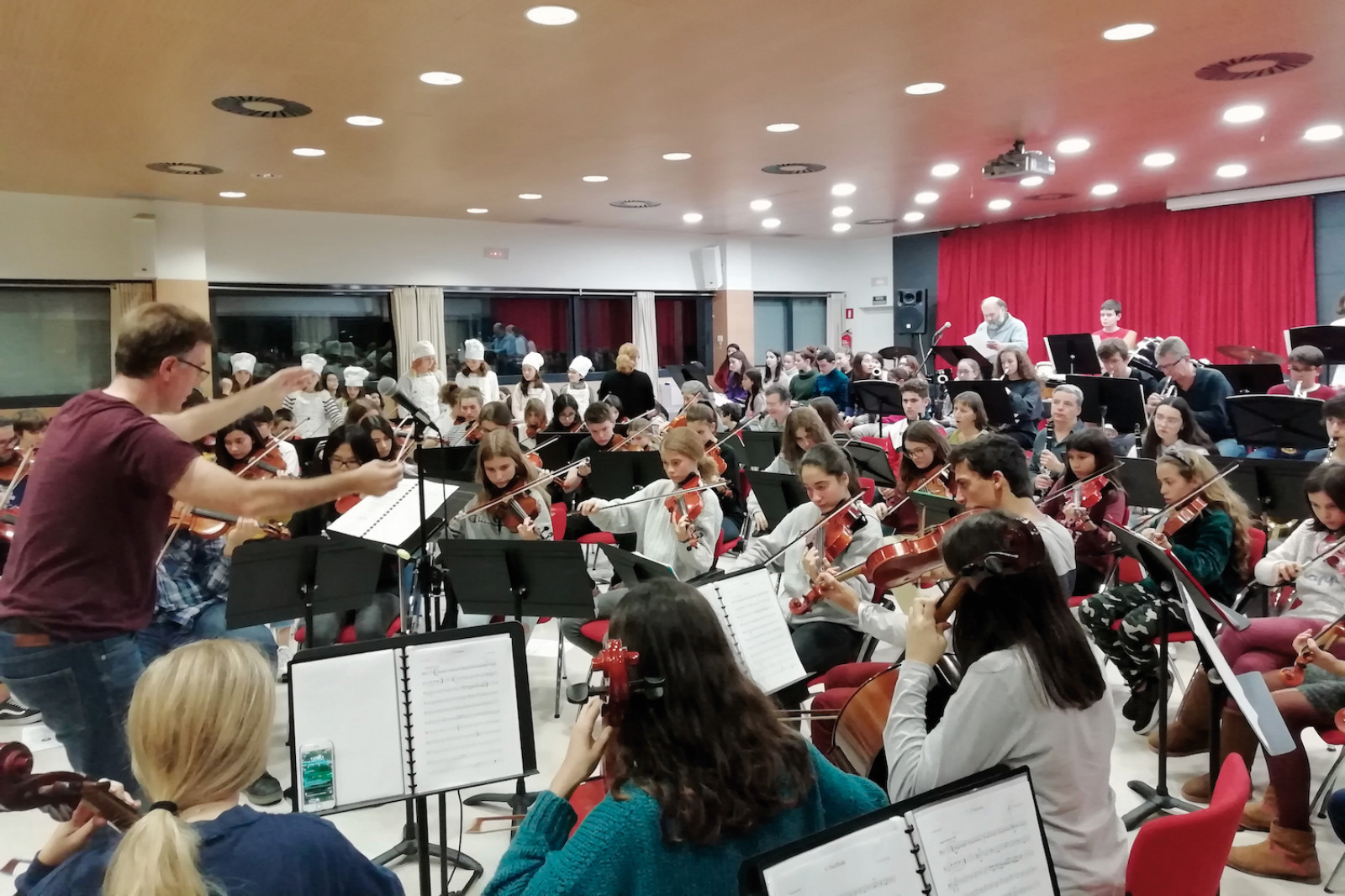 Assaig de la iniciativa 'Menú musical'