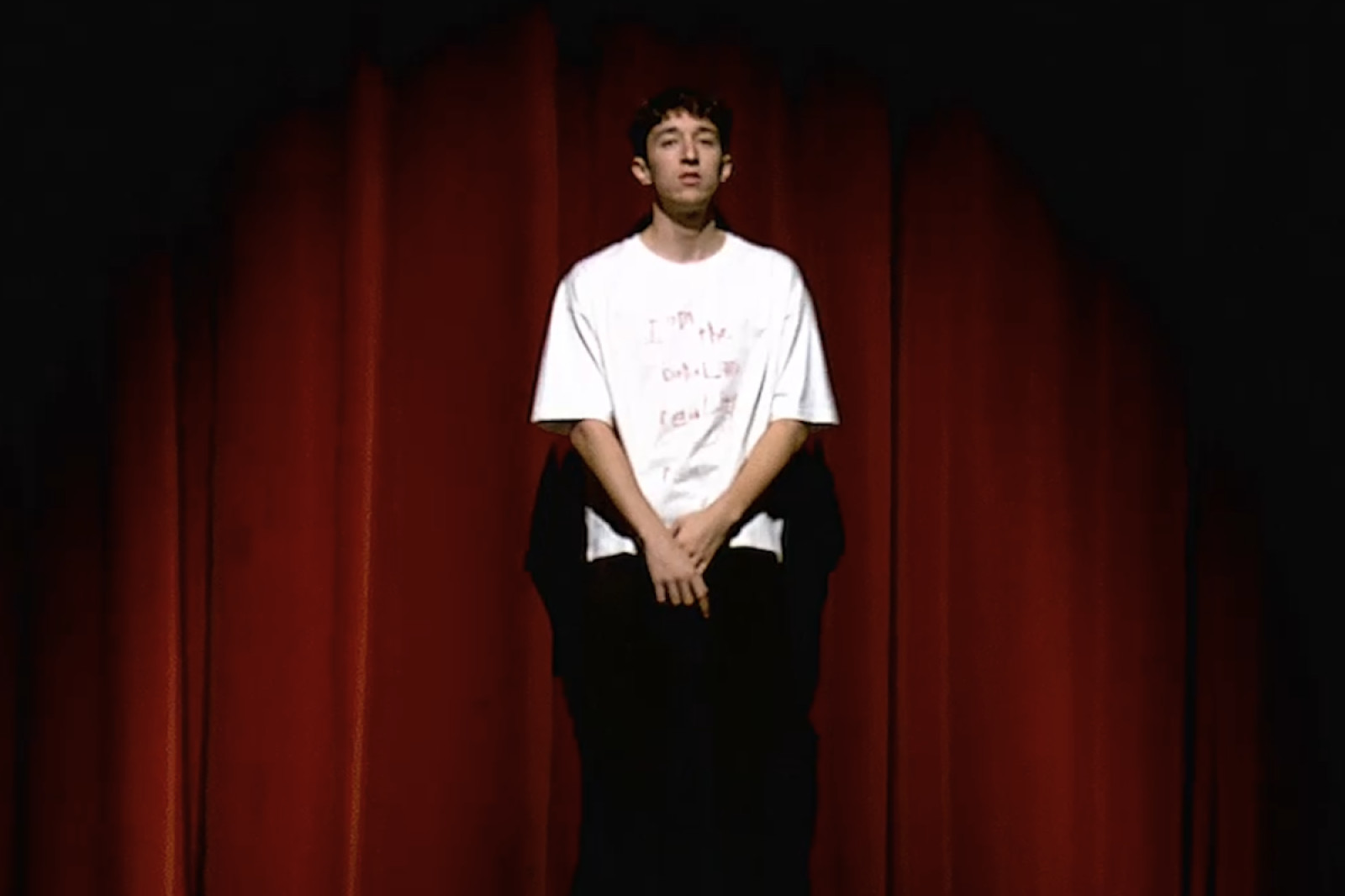 Poggioli al videoclip de «Miquel Àngel»