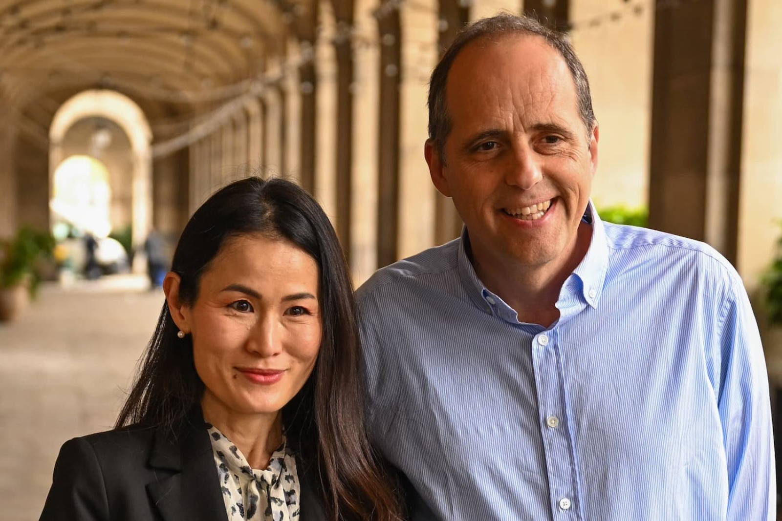 La directora artística Yukiko Akagi i el director del concurs Maria Canals, Jordi Vivancos