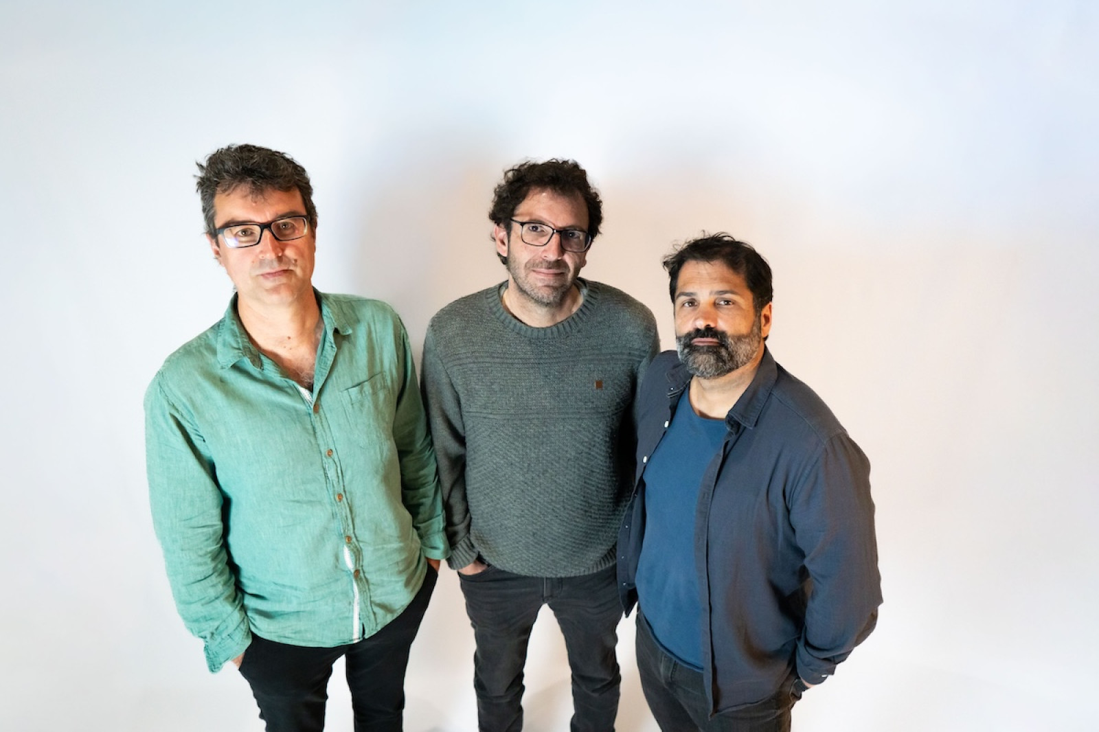 D'esquerra a dreta: Pere Suau, Antoni Bujosa i Pau Debon