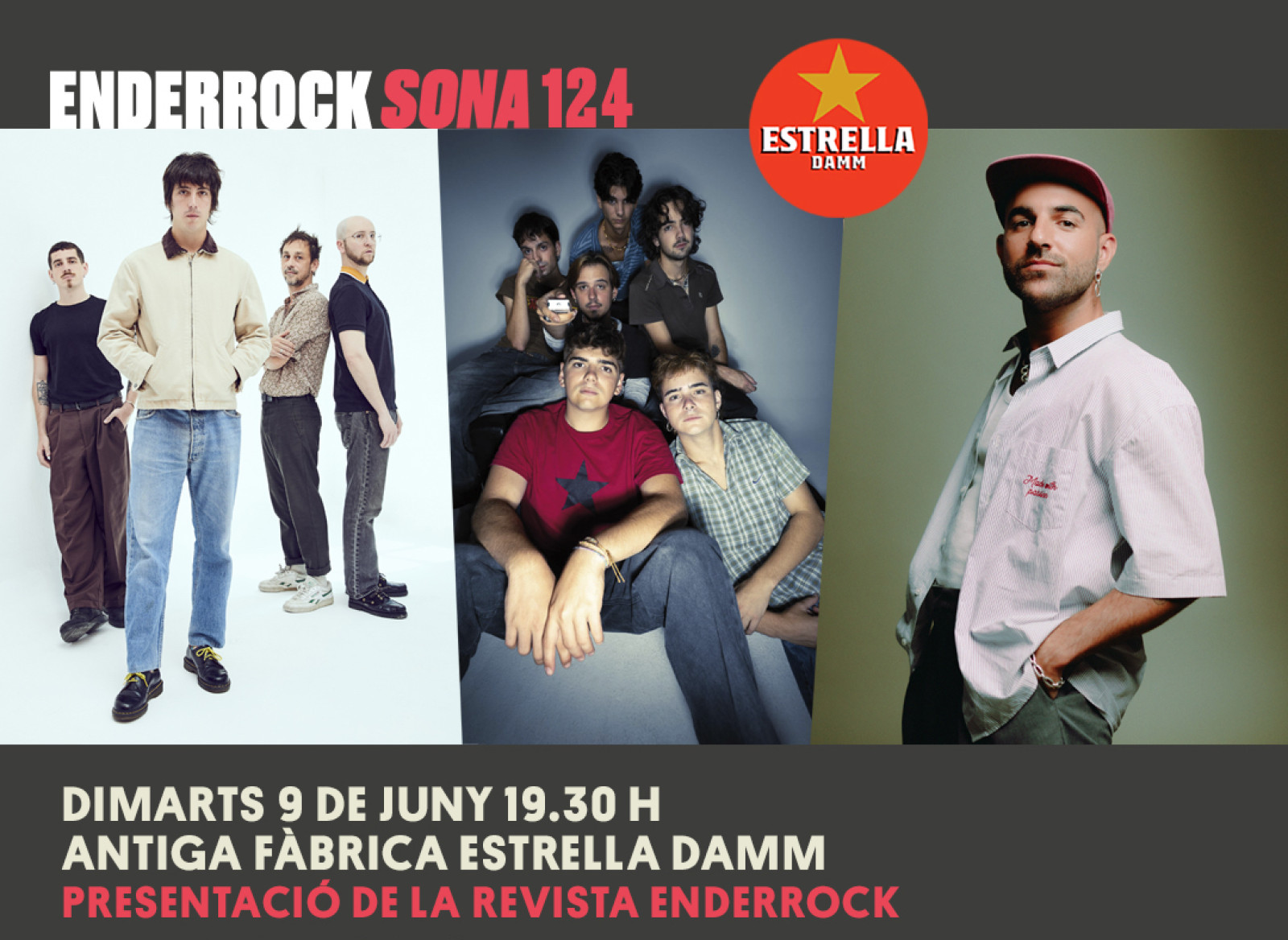 Dan Peralbo i El Comboi, Nil Moliner i Declivi actuaran a l'Enderrock Sona el pròxim 9 de juny