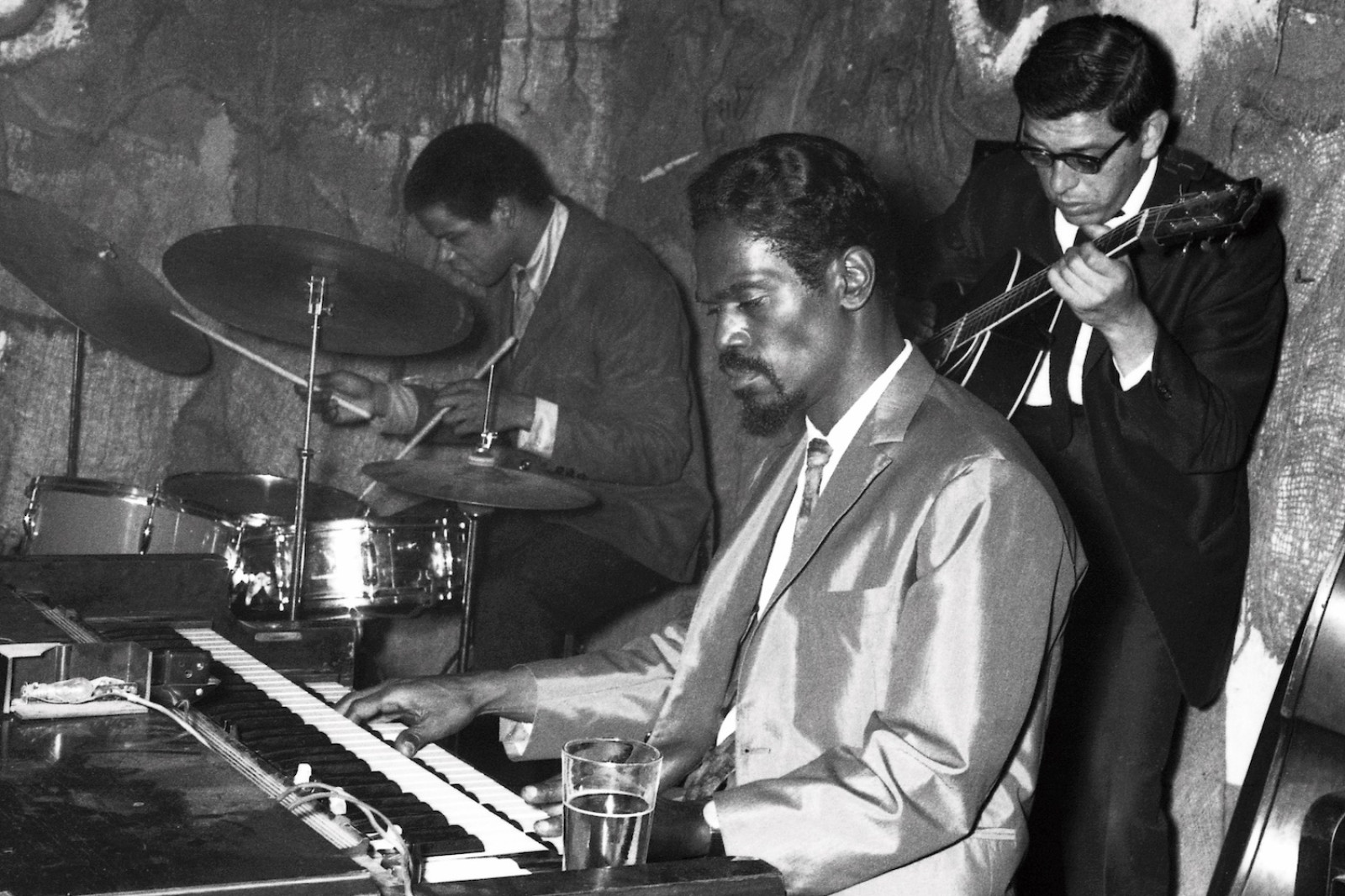 Lou Bennett amb Billy Brooks i René Thomas al Jamboree de Barcelona, l’any 1966
